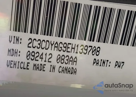 2014 Dodge Challenger Sxt Plus из США, поврежденный, VIN 2C3CDYAG9EH139708